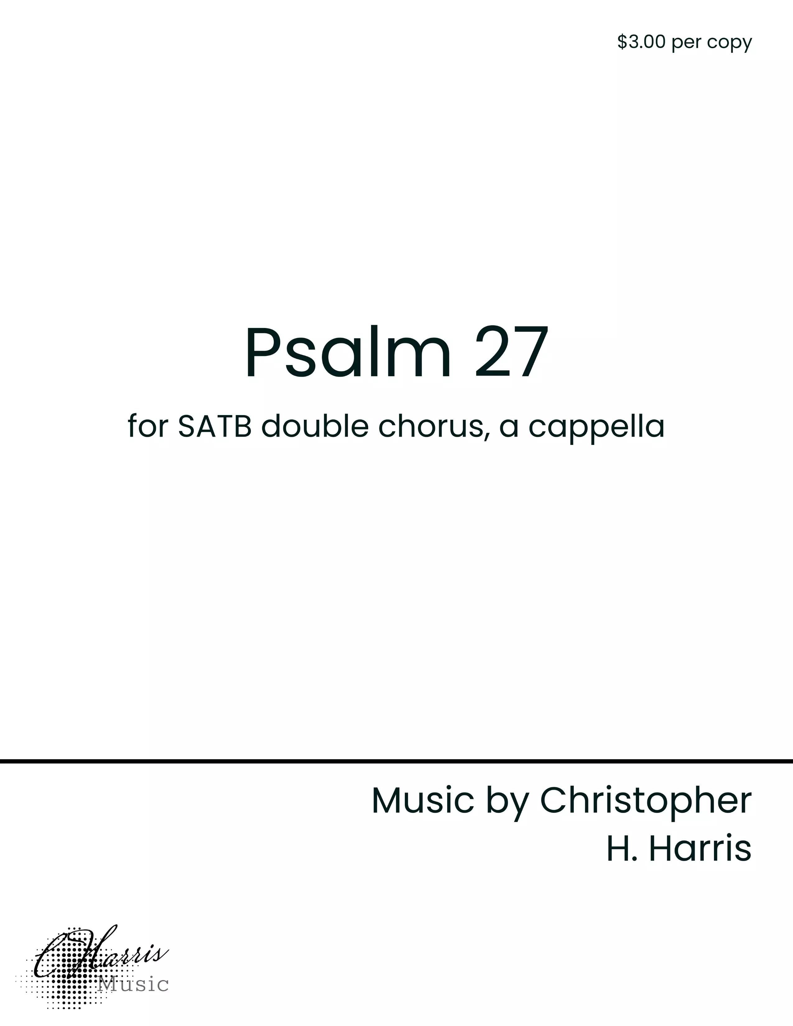 Psalm 27 (SATB double chorus)