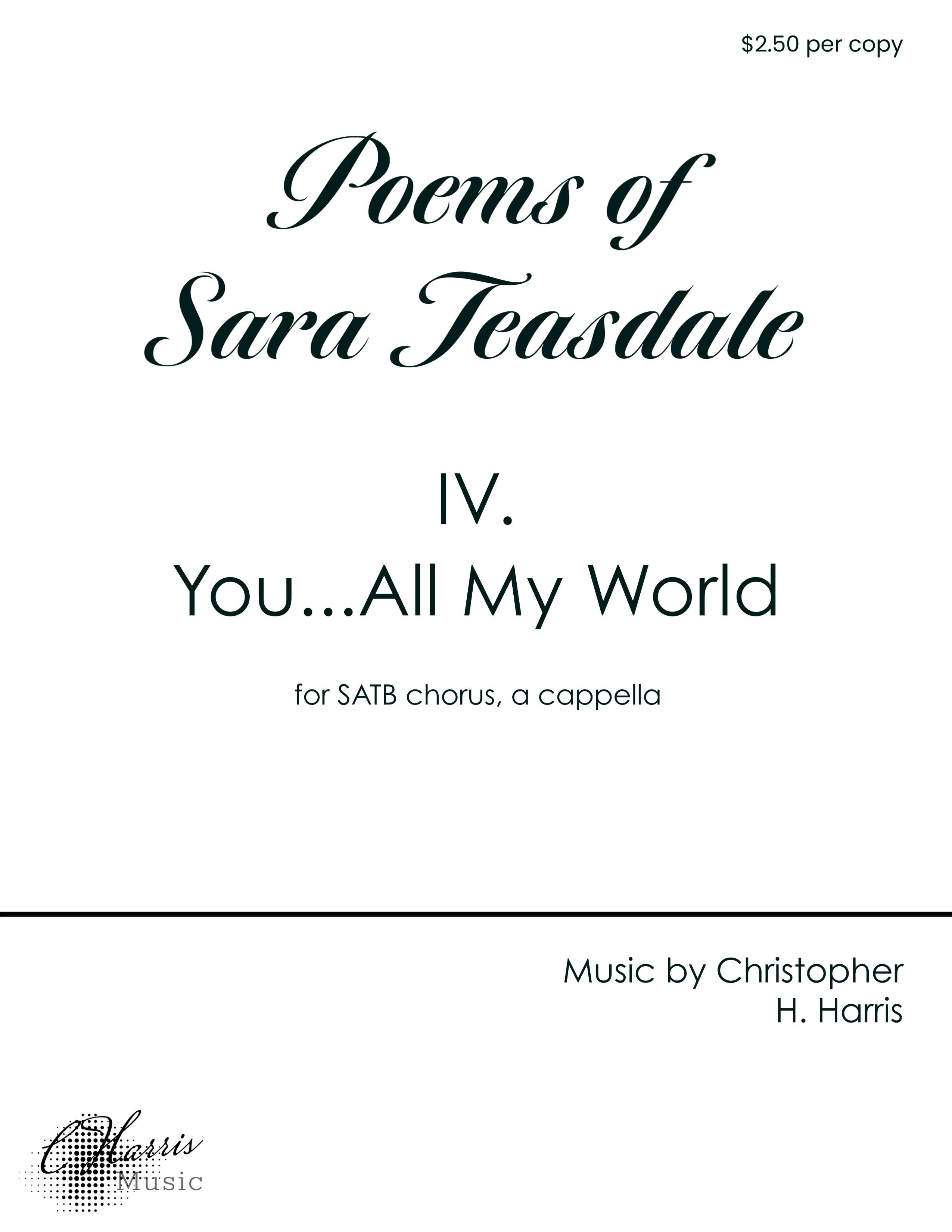 Perusal Score for 'IV. You...All My World' made available by CHarrisMusic IV. You...All My World