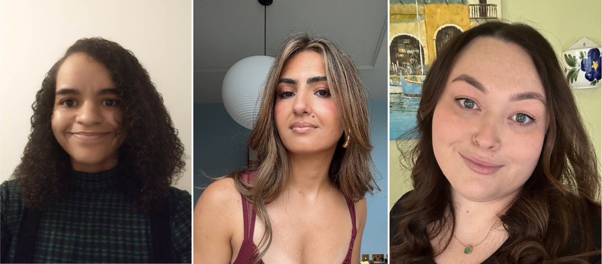 Three headshots side by side of Lauren Smith, Shaema Saleh and Ruth Shillito.