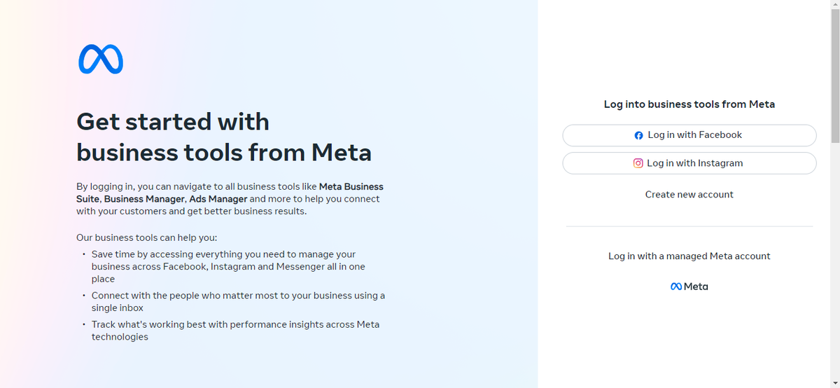 Meta business tools