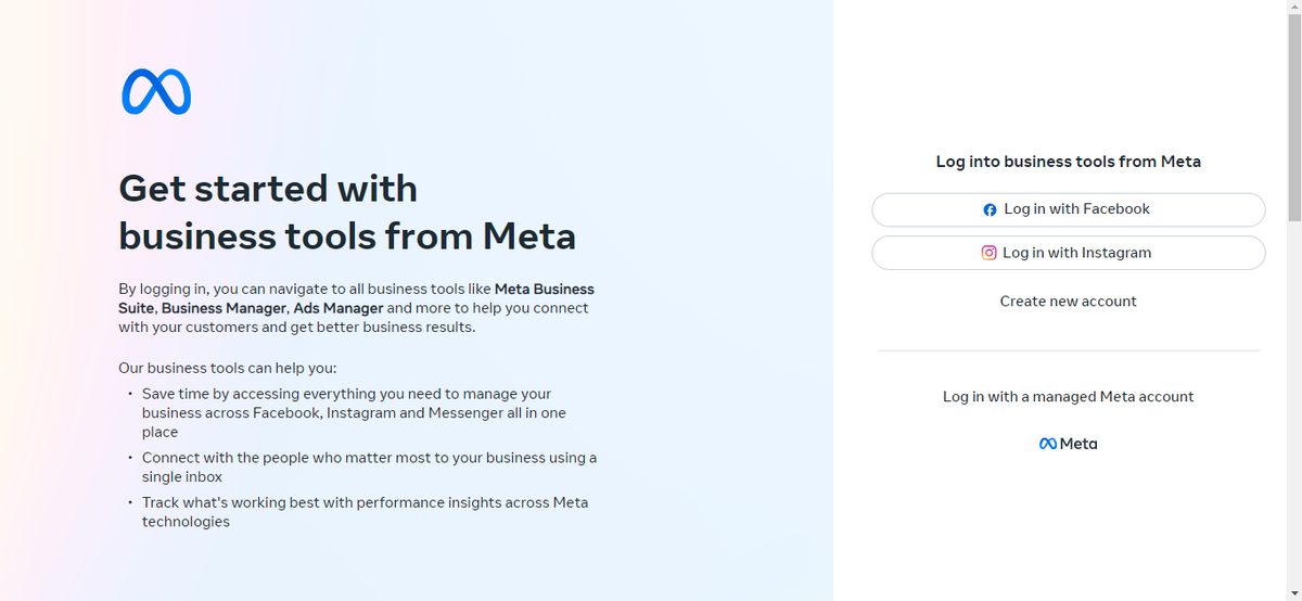 Meta business tools