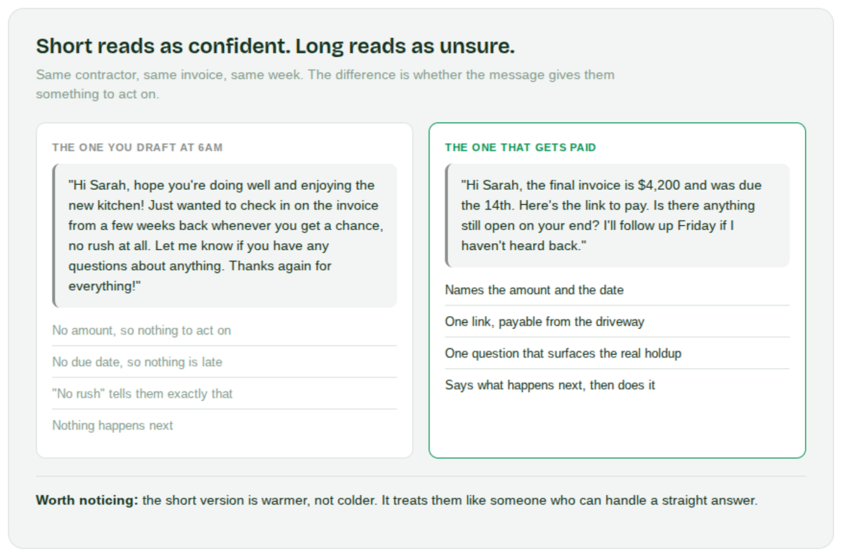 How to Make the Final Payment the Easiest One to Collect