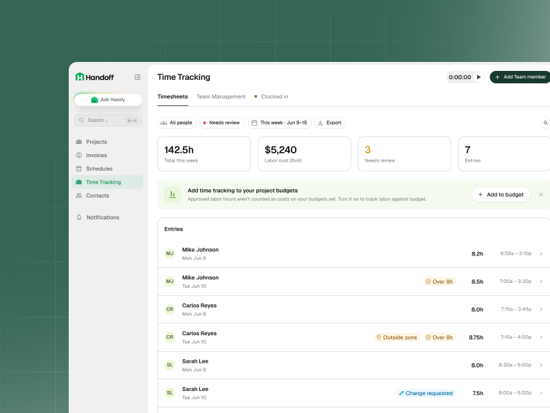 Time Tracking: Track Who's Working and Where Your Labor Costs Stand