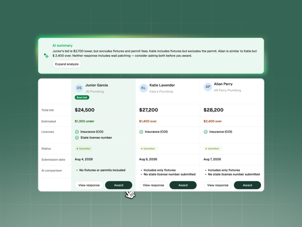 Subcontractor Portal: Every Bid and Every Sub in One Place