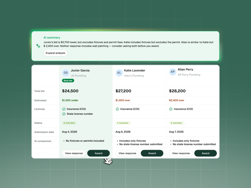 Subcontractor Portal: Every Bid and Every Sub in One Place