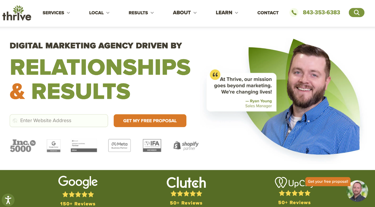 thrive internet marketing - marketing agency for contractors