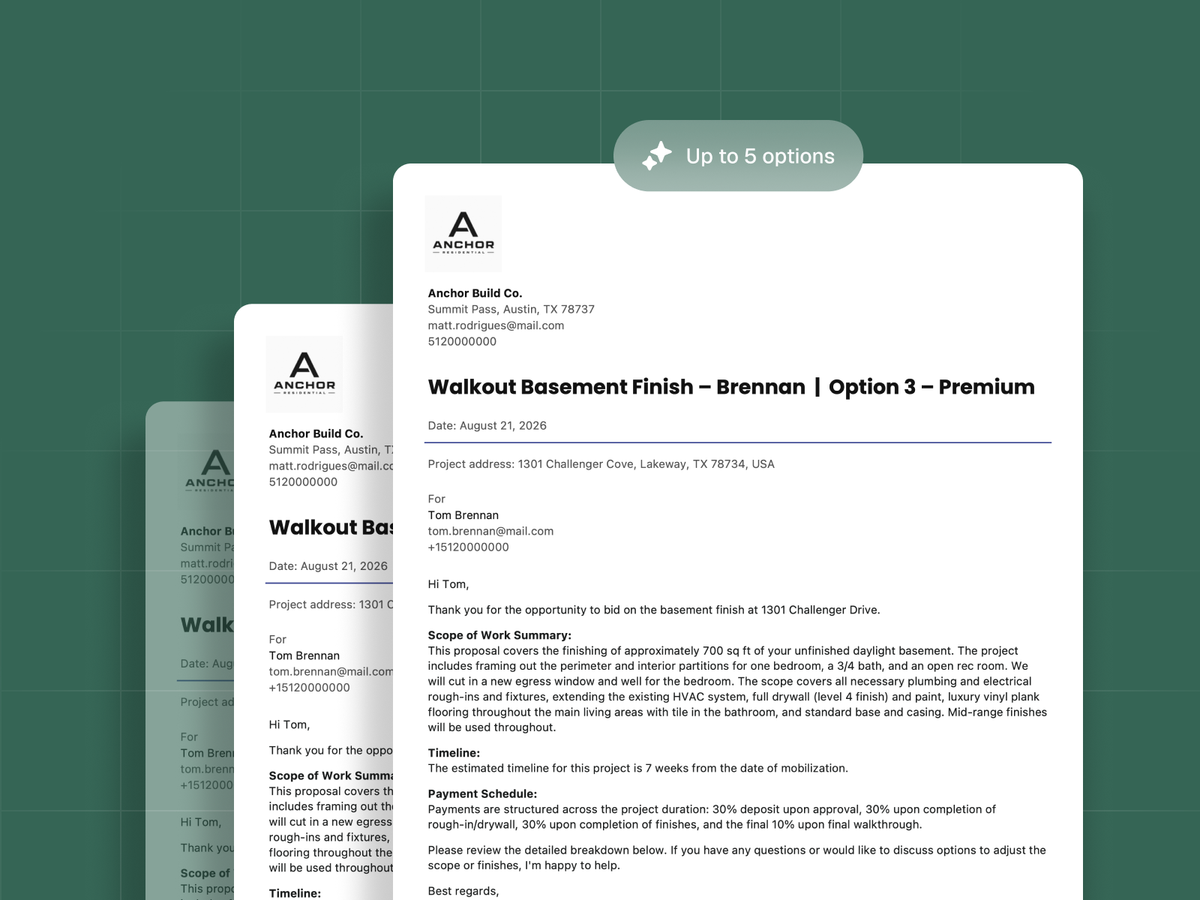 Customize Your AI Proposals: Give Clients Options Instead of One Price