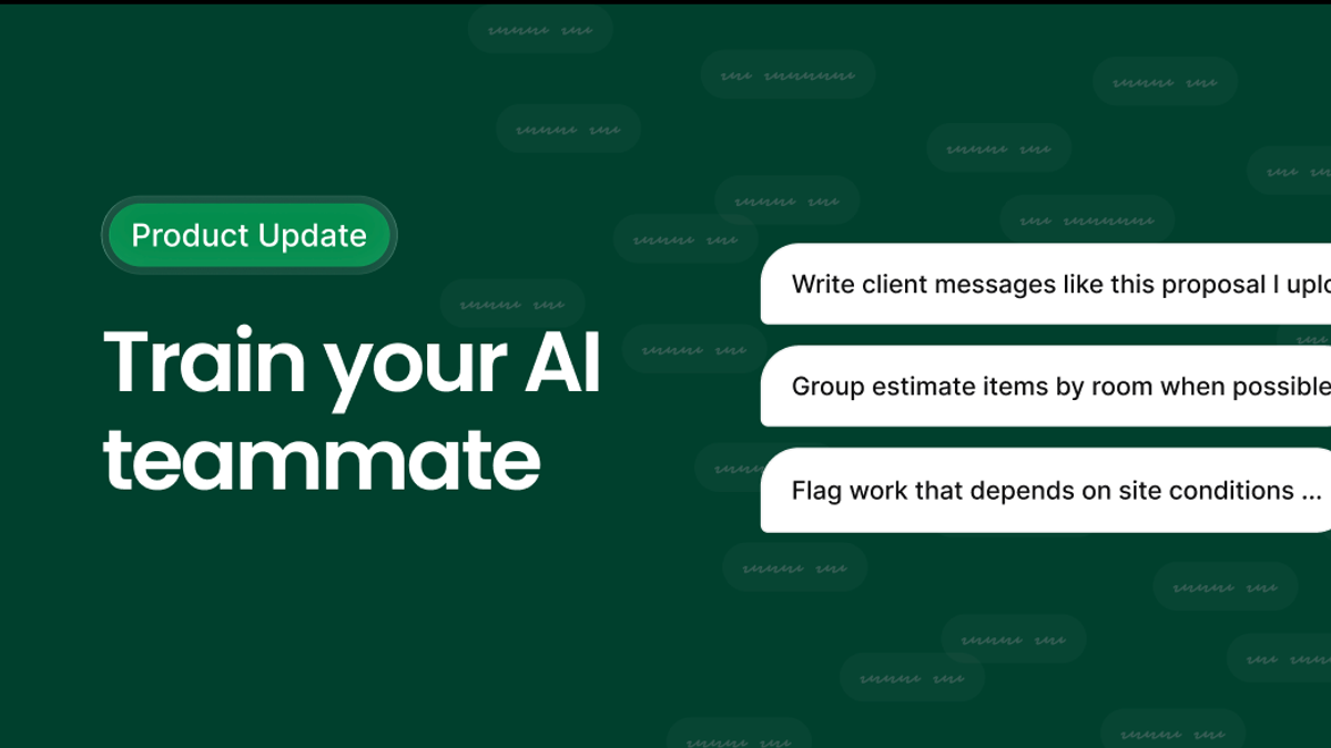 Trained AI to Run Your Construction Business