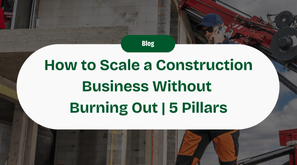 How to Scale a Construction Business Without Burning Out: The 5 Pillars of the Modern Contractor