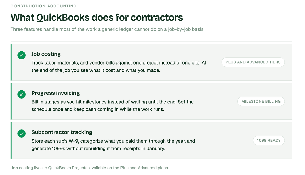 QuickBooks for Contractors: What QuickBooks Does for Residential Construction