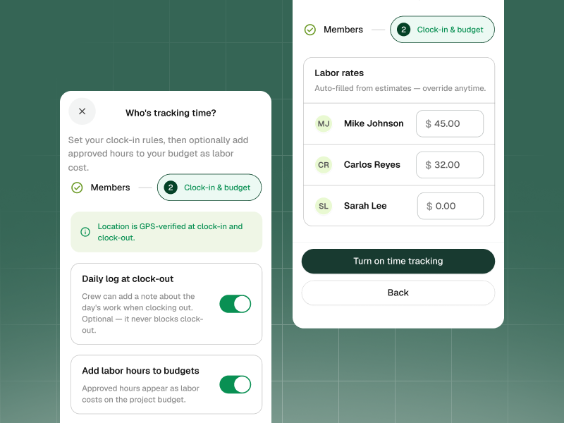 Time Tracking: Track Who's Working and Where Your Labor Costs Stand