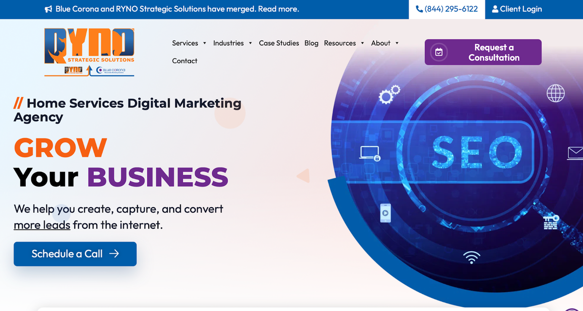 blue corona - home services digital marketing agency