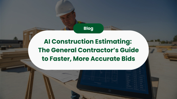 AI Construction Estimating: The General Contractor’s Guide to Faster, More Accurate Bids