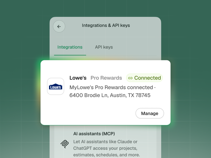 MyLowe’s Pro and Delta Faucet Pricing, Built Into Every Estimate