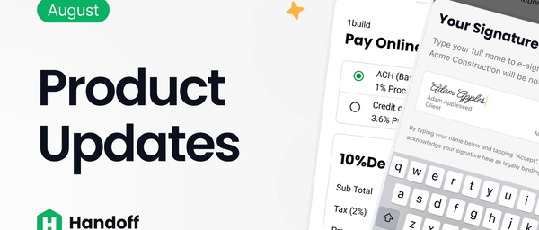 Product Update: Invoices, Online Payments, Signatures