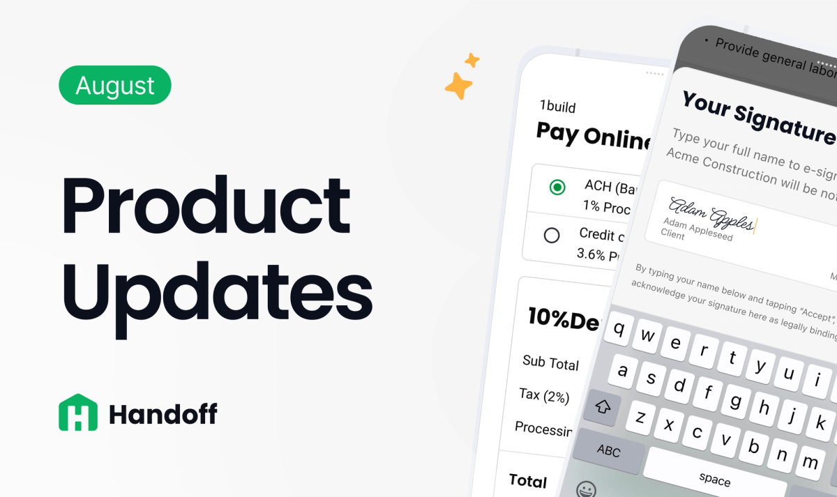 Product Update: Invoices, Online Payments, Signatures