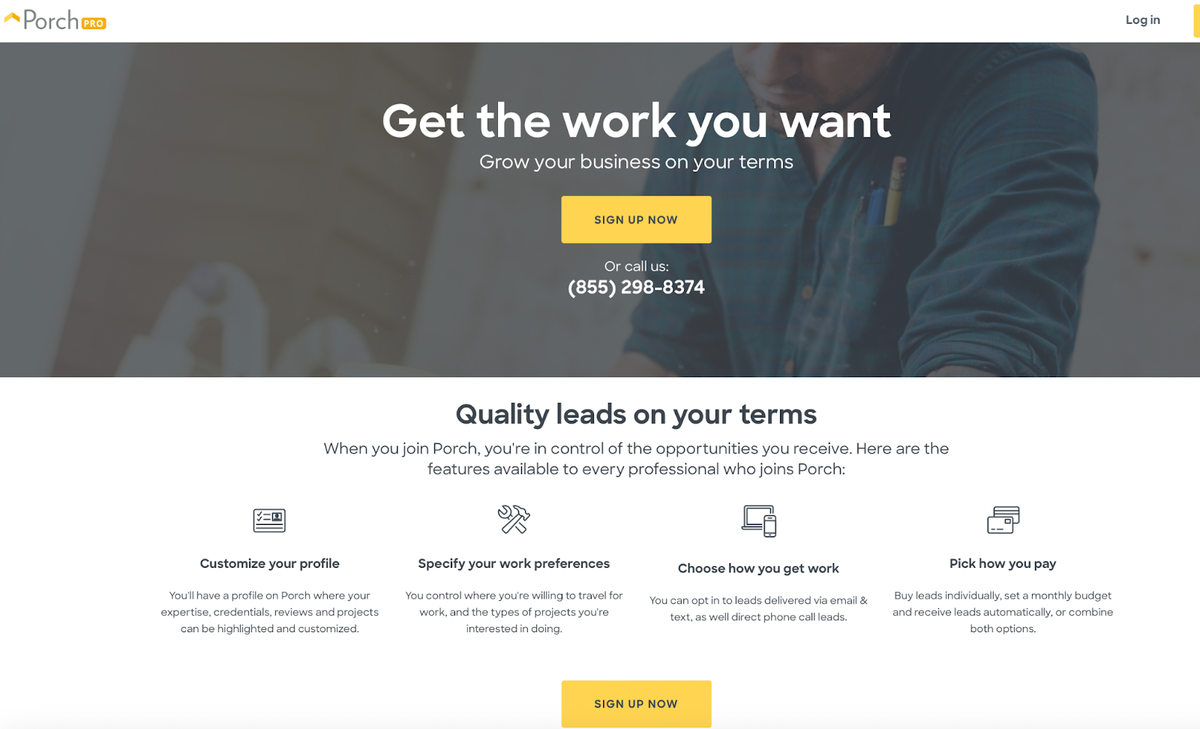 Lead Generation for Contractors - Porch