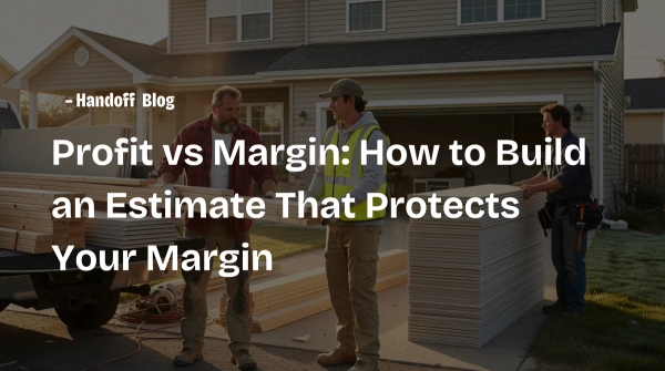 Profit vs Margin: How to Build an Estimate That Protects Your Margin