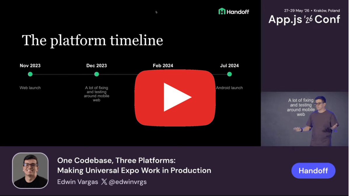 edwin's youtube breakdown of how we created the handoff app.