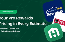 MyLowe’s Pro and Delta Faucet Pricing, Built Into Every Estimate — Handoff Blog