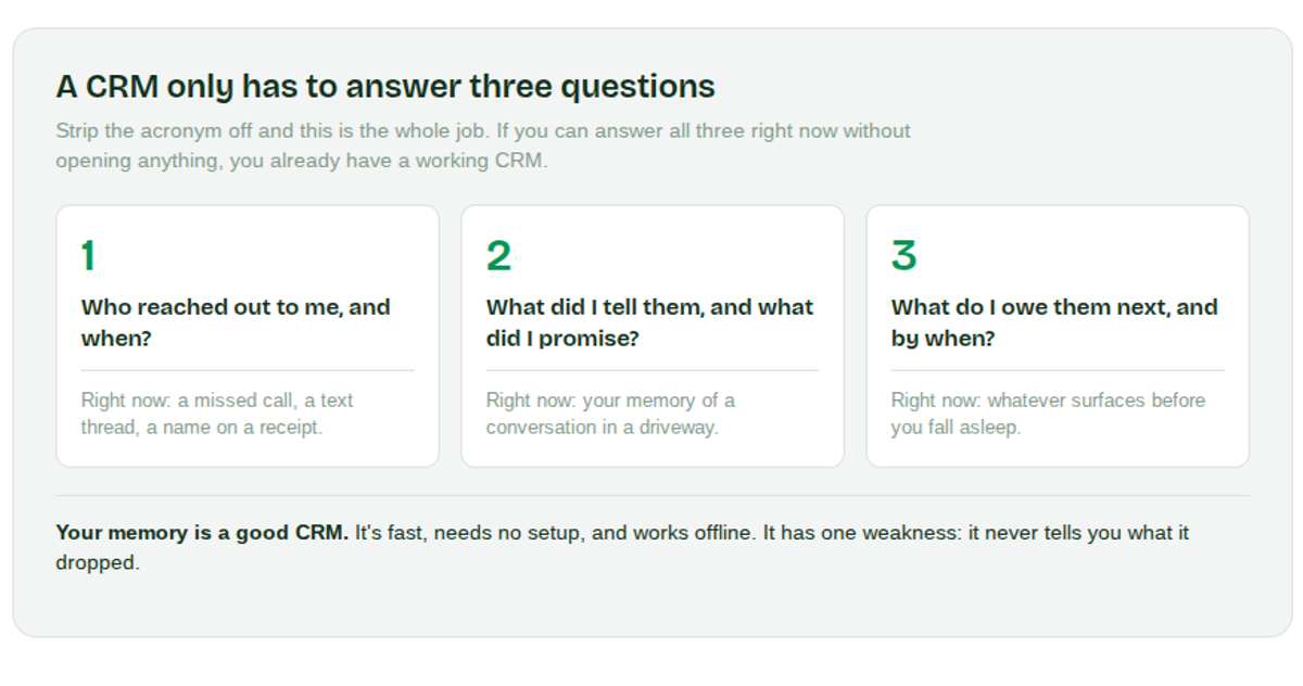 How to Build A Construction CRM That Fills Itself In as You Work