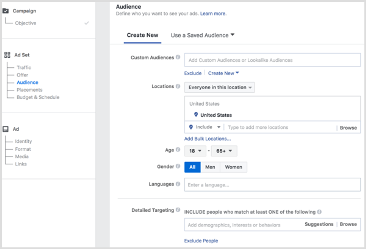 Facebook Ad Targeting