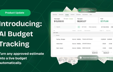 AI Budget Tracking: Your Approved Estimate Is Now a Live Project Budget — Handoff Blog