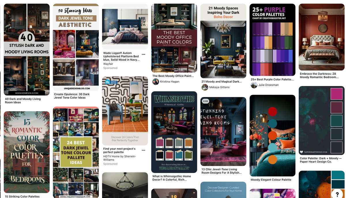 home improvement: bold moody colors