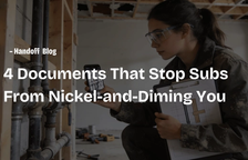 4 Documents That Stop Subs From Nickel-and-Diming You — Handoff Blog
