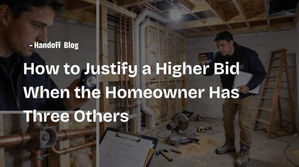 How to Justify a Higher Bid When the Homeowner Has Three Others
