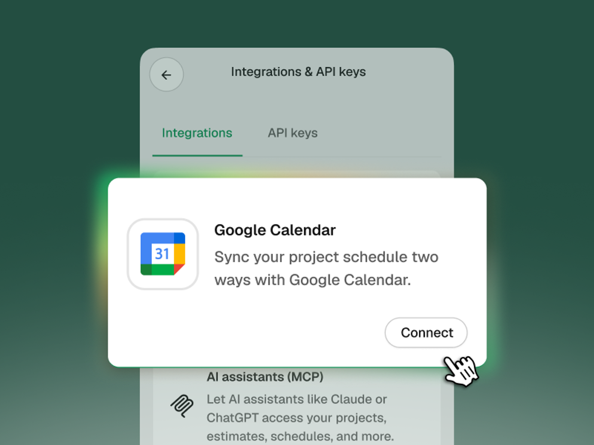 Connect Handoff to Google Calendar and MagicPlan 