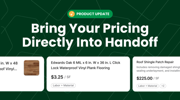 Build Estimates Using Your Own Price Books in Handoff