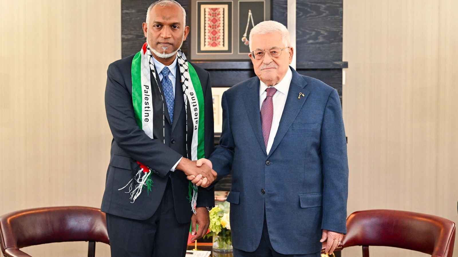 The President meets with Palestinian President, urges global support for Ceasefire, in September 2024