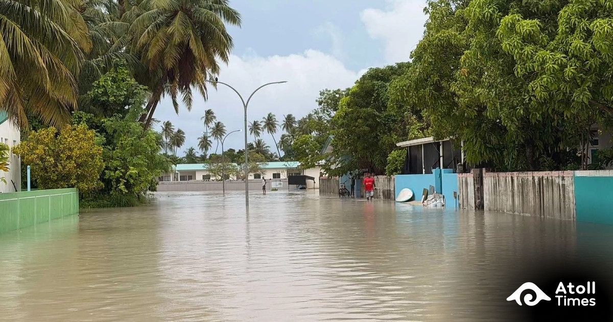 Heavy rain floods homes on northern islands as Malé counts its own flood damage