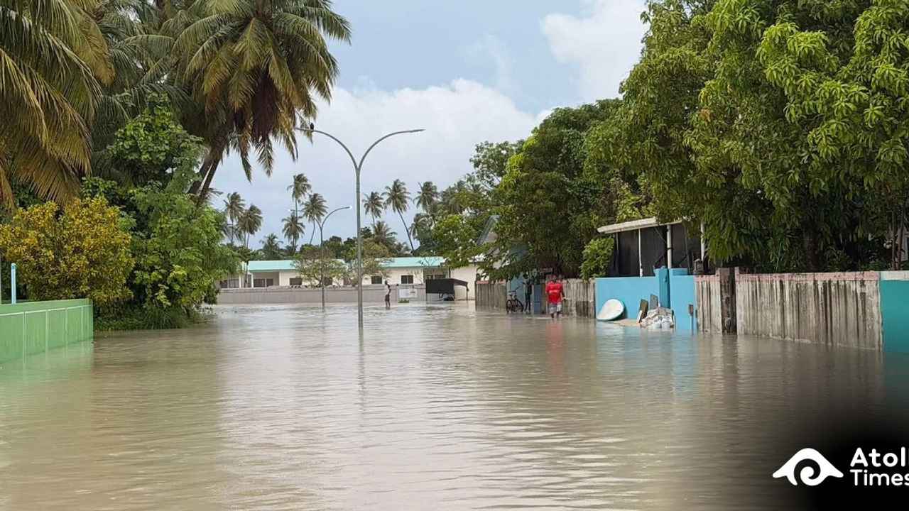 Heavy rain floods homes on northern islands as Malé counts its own flood damage