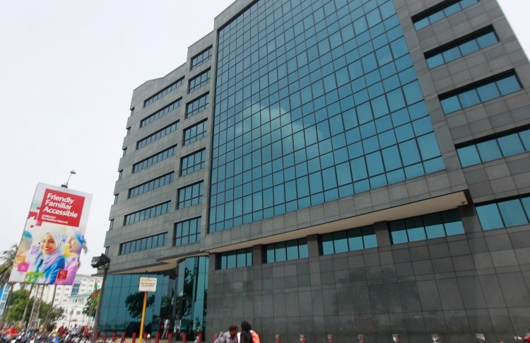 Exterior of the Maldives Monetary Authority head office building in Malé