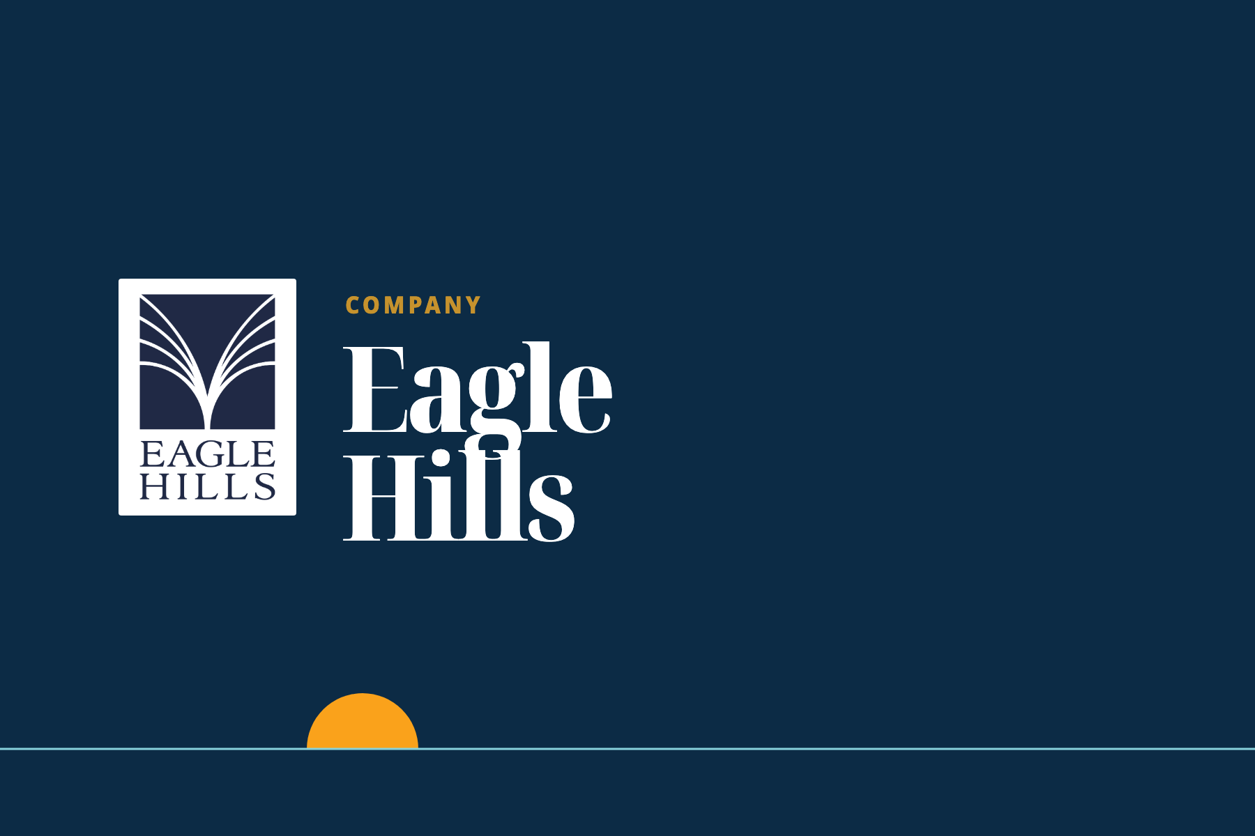 Our dossier header for Eagle Hills: logo and name.
