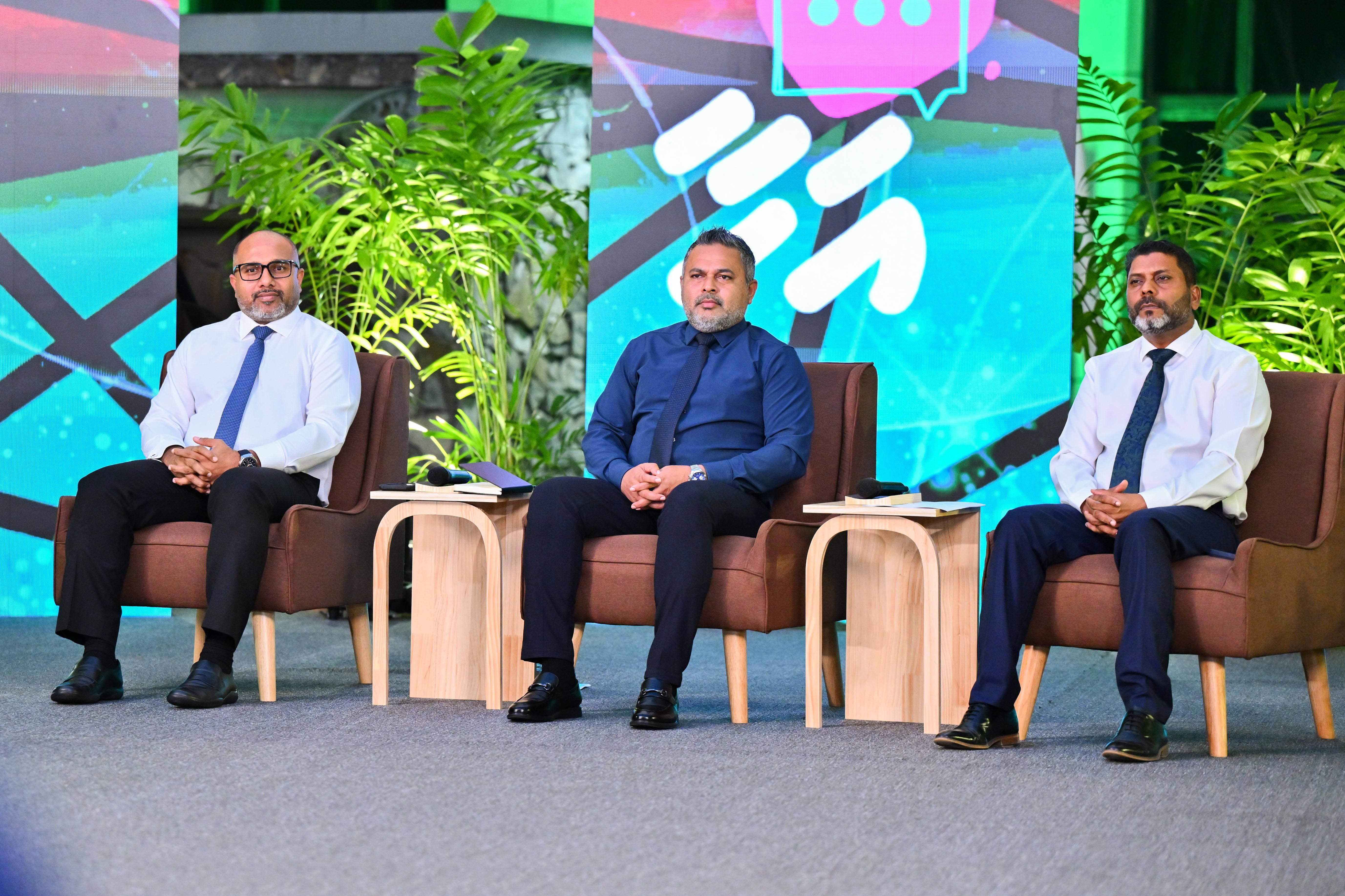 Home Minister, Fisheries Minister and Youth Minister at the "Ahaa" Forum.