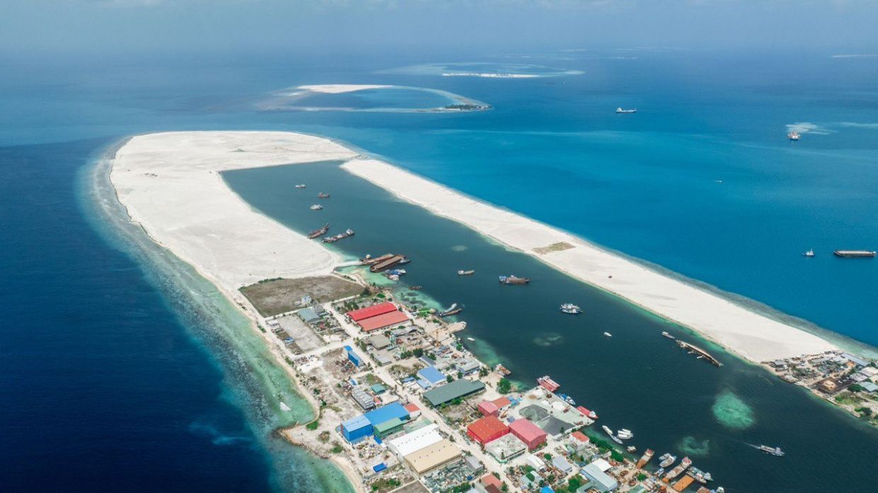 Thilafushi Reclaimed Area Phase 2 aerial view.