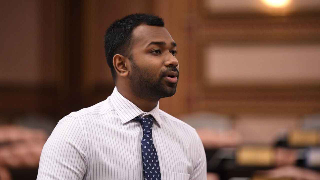 MP Meekail Ahmed Naseem in the People's Majlis