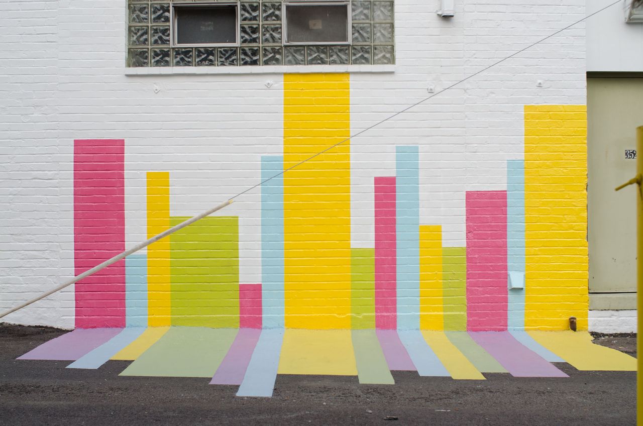 Arbolope studio the score art and music promenade in grand center saint louis missouri mural