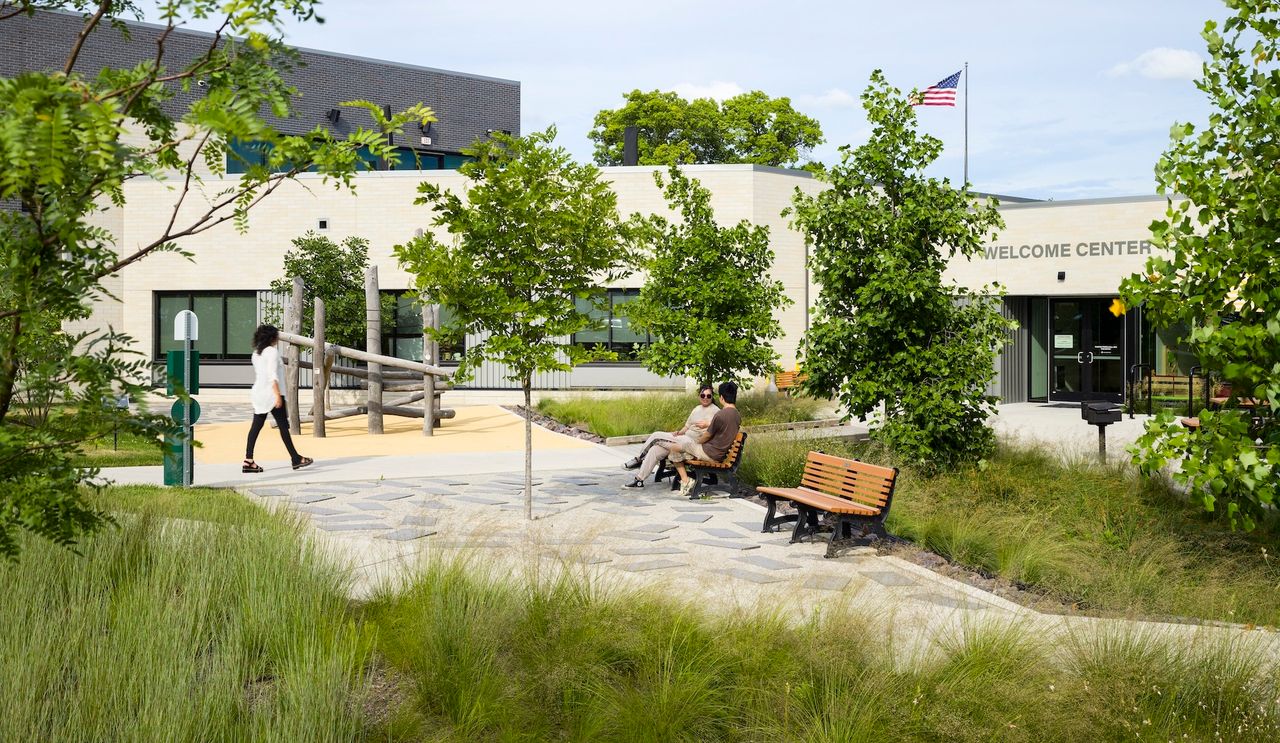 Doorways — Campus landscape design native plantings