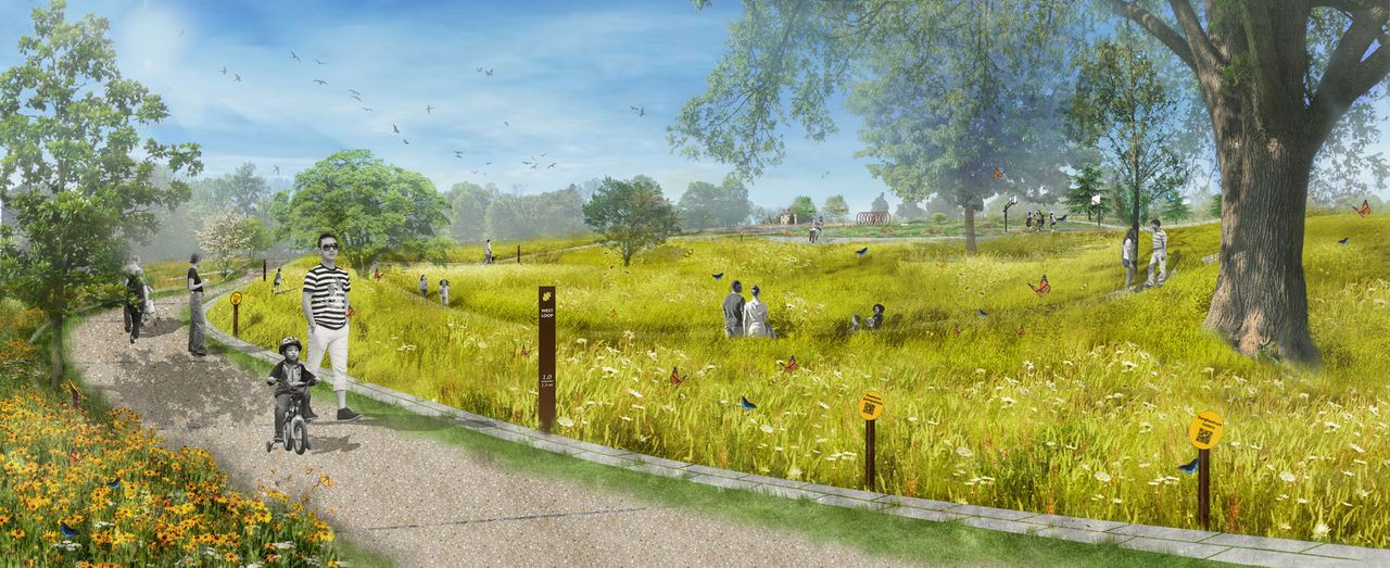 A new destination landscape highlighting Missouri ecologies as well as cultural and productive landscapes all within an impressive location along the hillsides and ridges of the Missouri River bluffs.