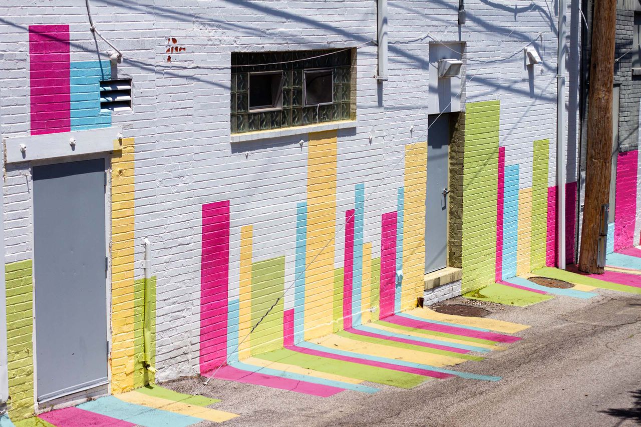 Arbolope studio public art mural for grand center saint louis missouri the score art and music promenade