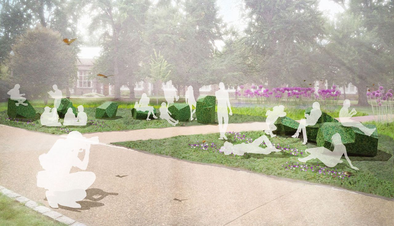 Arbolope studio rendering landscape architecture design firm washington university saint louis missouri art on campus mildred lane kemper museum of art