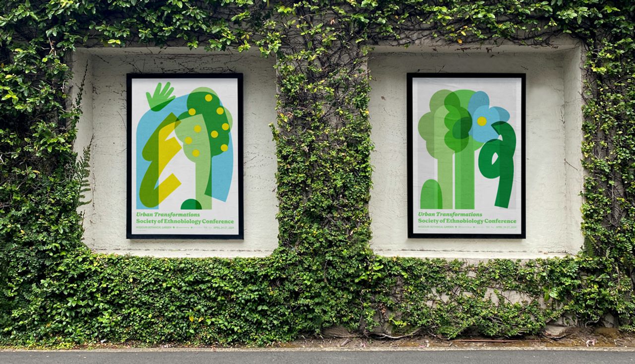 Arbolope Studio poster design for Society of Ethnobiology Conference at the Missouri Botanical Garden