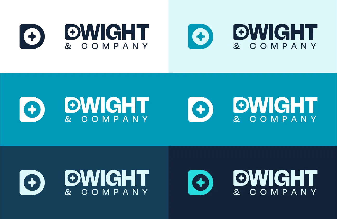 All Dwight & Company logo color variants