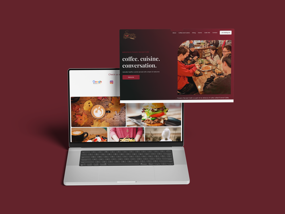 Sowers Harvest Café Brand Site