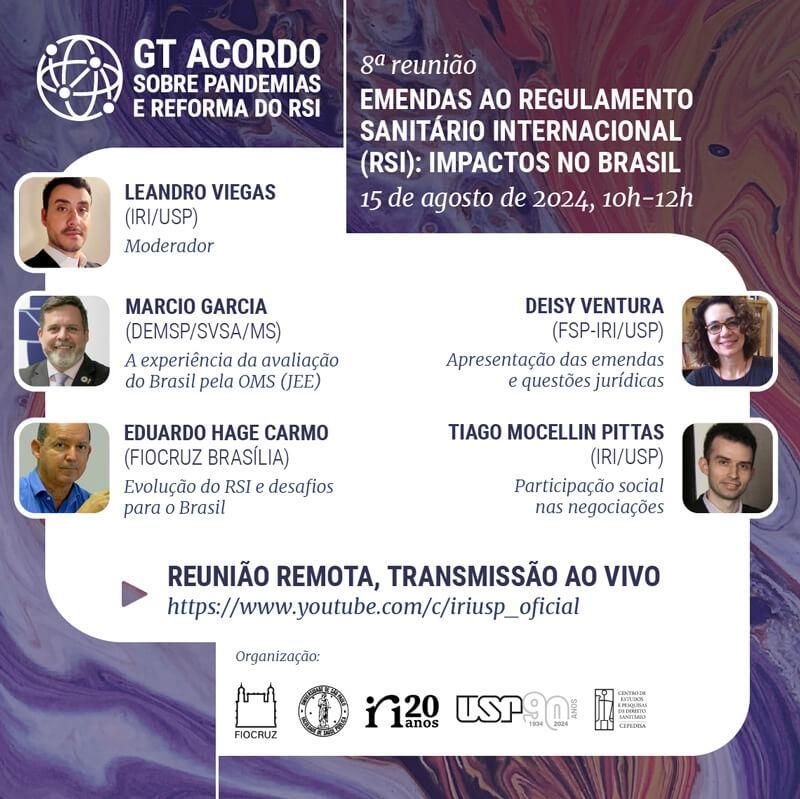 Emendas ao regulamento sanitário internacional (RSI): Impactos no Brasil
