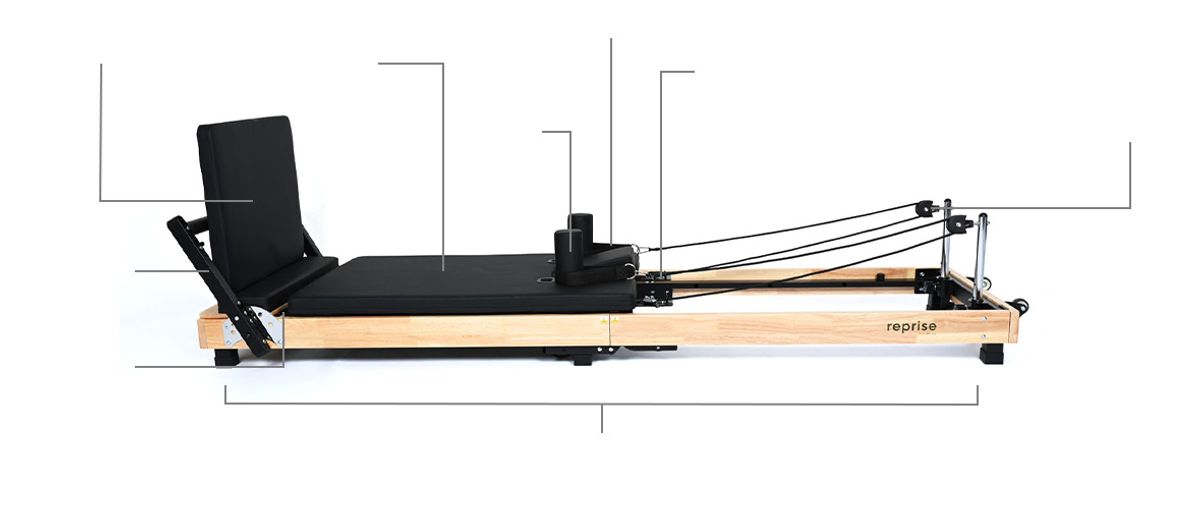 Reprise Wooden Folding Pilates Reformer Machine